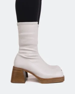 Women L'INTERVALLE Bordon Off White Stretch