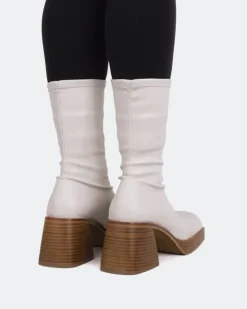 Women L'INTERVALLE Bordon Off White Stretch