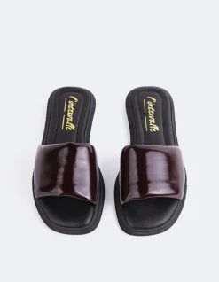 Women L'INTERVALLE Bosnia Burgundy Patent