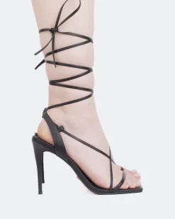 Women L'INTERVALLE Boudoir Black Leather