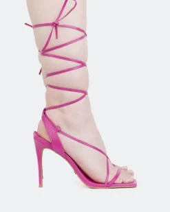 Women L'INTERVALLE Boudoir Fucshia Leather