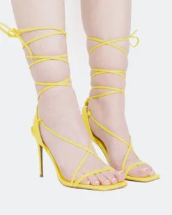 Women L'INTERVALLE Boudoir Yellow Leather