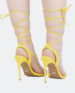 Women L'INTERVALLE Boudoir Yellow Leather