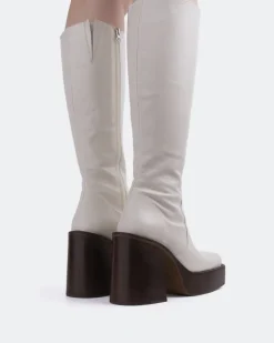 Women L'INTERVALLE Bourgeois Off White Leather