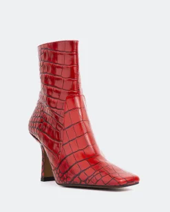 Women L'INTERVALLE Bourget Red Croco