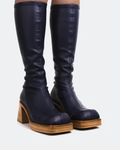 Women L'INTERVALLE Bourne Navy Stretch