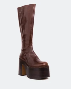 Women L'INTERVALLE Bowie Chestnut Leather