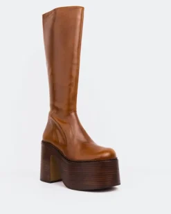 Women L'INTERVALLE Bowie Cognac Leather