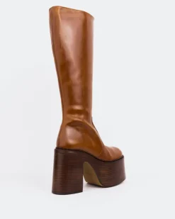 Women L'INTERVALLE Bowie Cognac Leather