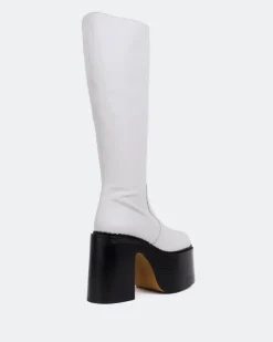 Women L'INTERVALLE Bowie White Leather