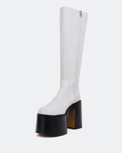 Women L'INTERVALLE Bowie White Leather