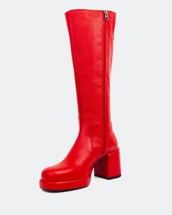 Women L'INTERVALLE Briggs Red Leather