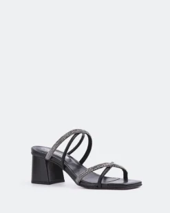 Women L'INTERVALLE Brindisi Black Strass