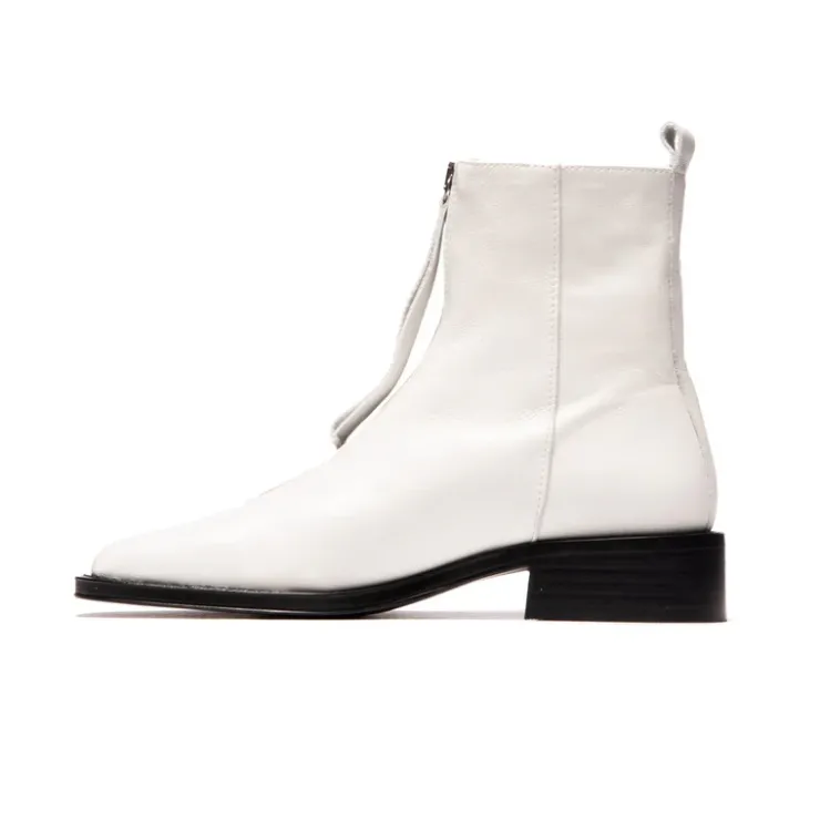 Women L'INTERVALLE Bruges White Leather