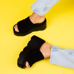 Women L'INTERVALLE Bunny Black Leather