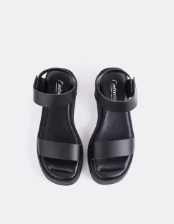Women L'INTERVALLE Buttercup Black Leather