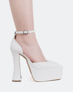 Women L'INTERVALLE Cabaret White Leather/Cuir Blanc