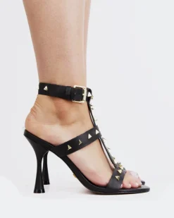 Women L'INTERVALLE Cameran Black Leather