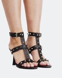 Women L'INTERVALLE Cameran Black Leather