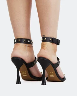 Women L'INTERVALLE Cameran Black Leather