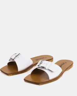 Women L'INTERVALLE Campari Off White Leather