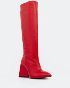 Women L'INTERVALLE Camus Red Leather