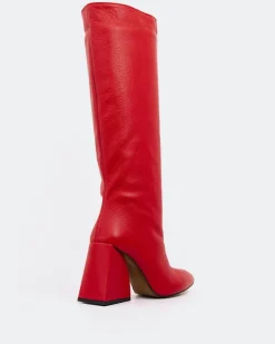 Women L'INTERVALLE Camus Red Leather