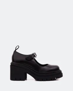 Women L'INTERVALLE Canny Black Leather