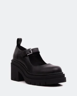 Women L'INTERVALLE Canny Black Leather