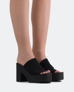 Women L'INTERVALLE Carangi Black Lycra