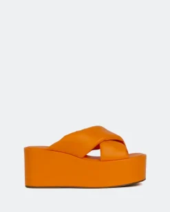 Women L'INTERVALLE Casa Orange Leather