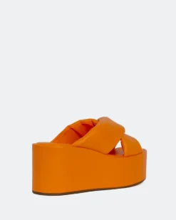 Women L'INTERVALLE Casa Orange Leather