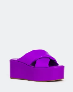 Women L'INTERVALLE Casa Purple Leather