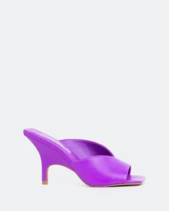 Women L'INTERVALLE Caviana, Purple Leather/Cuir Violet