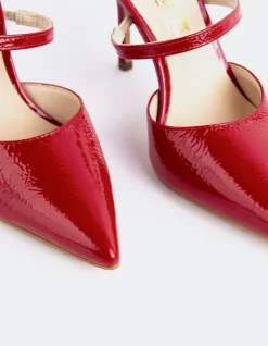 Women L'INTERVALLE Celandine Red Naplack