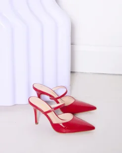 Women L'INTERVALLE Celandine Red Naplack