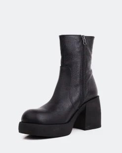 Women L'INTERVALLE Chamonix Black Leather
