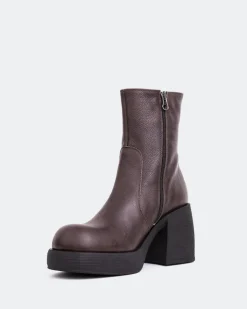 Women L'INTERVALLE Chamonix Brown Leather