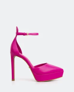 Women L'INTERVALLE Charmed Fuchsia Leather