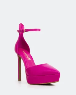 Women L'INTERVALLE Charmed Fuchsia Leather