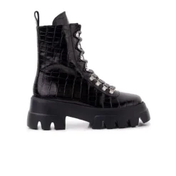 Women L'INTERVALLE Chico Black Croco