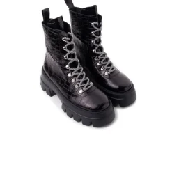 Women L'INTERVALLE Chico Black Croco