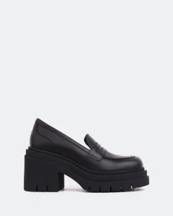 Women L'INTERVALLE Chip Black Leather