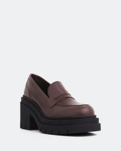 Women L'INTERVALLE Chip Brown Leather