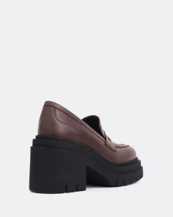 Women L'INTERVALLE Chip Brown Leather