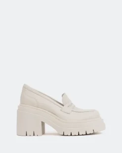 Women L'INTERVALLE Chip Off White Leather
