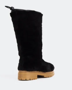 Women L'INTERVALLE Chow Black Faux Fur