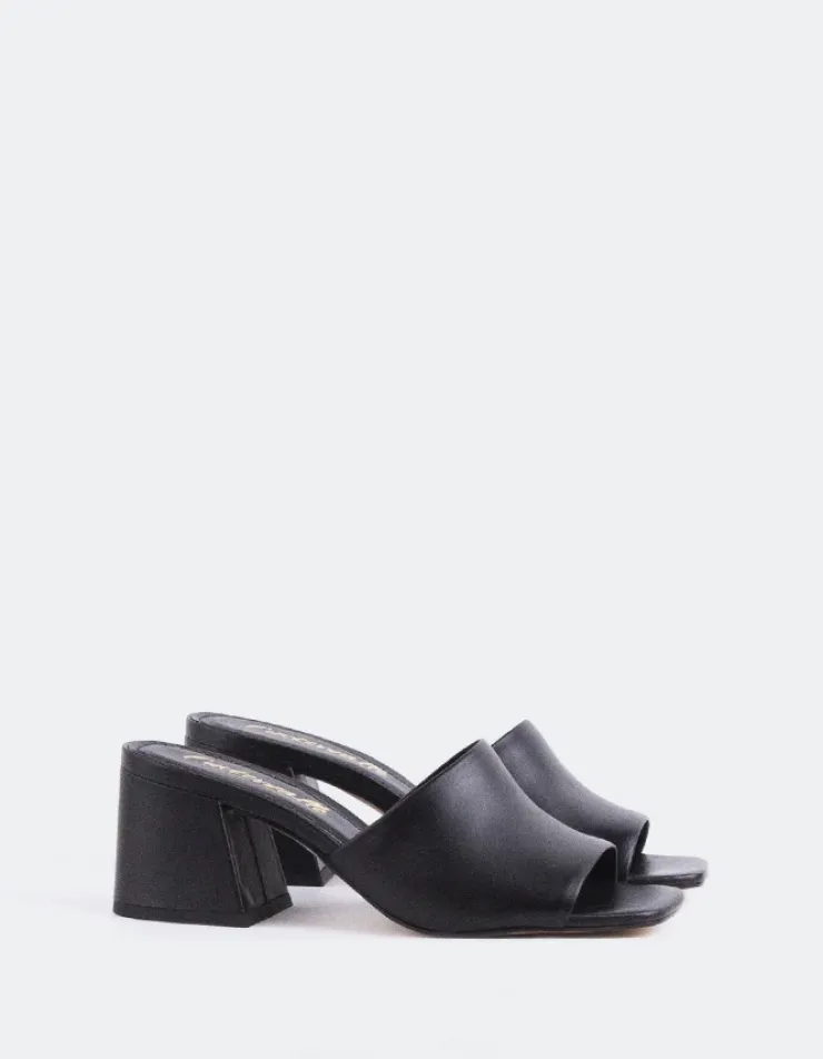 Women L'INTERVALLE Clarabelle Black Leather