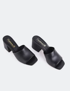 Women L'INTERVALLE Clarabelle Black Leather