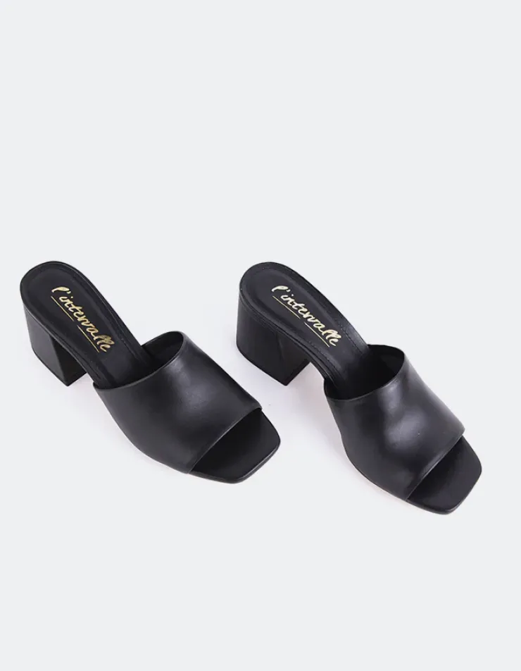 Women L'INTERVALLE Clarabelle Black Leather